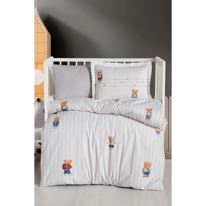 KANZ UNISEX BASKILI PAMUK UYKU SETİ FLYING RABBIT