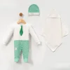 ERKEK 0-3 AY KRAVATLI 3LÜ SET
