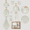 KIZ 0-3 AY ÇİÇEK NAKIŞ MÜSLİN 10LU SET