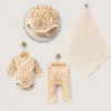 KIZ 3-6 AY ÇITIR ÇİÇEK BODY BATTANİYE SET
