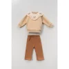 KIZ 9-24 AY ÇİÇEK YAKA 2Lİ TAKIM