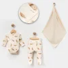 UNISEX 0/3-3/6 AY TÜY BODY BATTANİYE SET