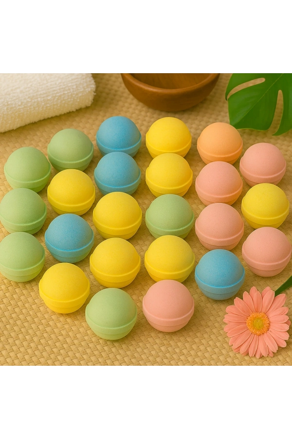 15 Adet 45 Gram Nem Bombası – Cildi Nemlendiren ve Besleyen Banyo Bombası