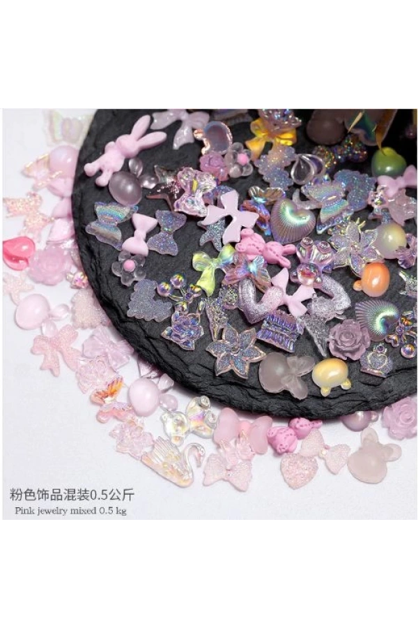 Tırnak Süsleme Charm Seti – 20 Adet Özel Tasarım