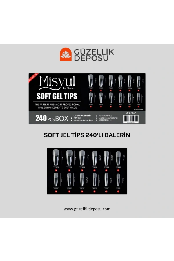 240’lı Soft Jel Tips – Balerin Form