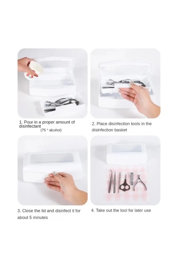 Manikür ve Pedikür Aletleri İçin Sterilizasyon Kutusu