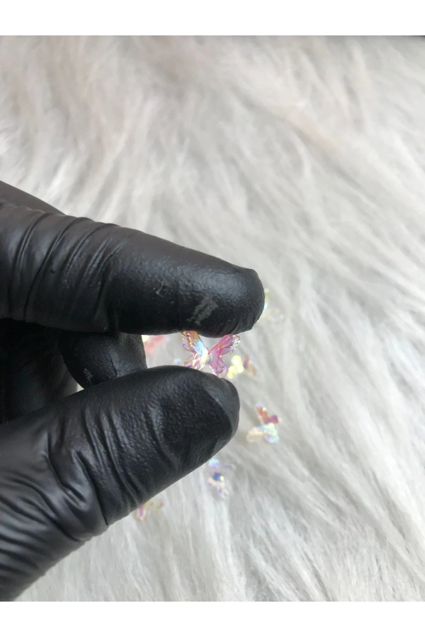 20 Adet Renkli Kelebek Charm Tırnak Süsü