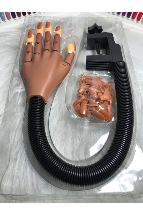 Profesyonel Esnek Sabitlenebilir Manikür Eğitim Eli