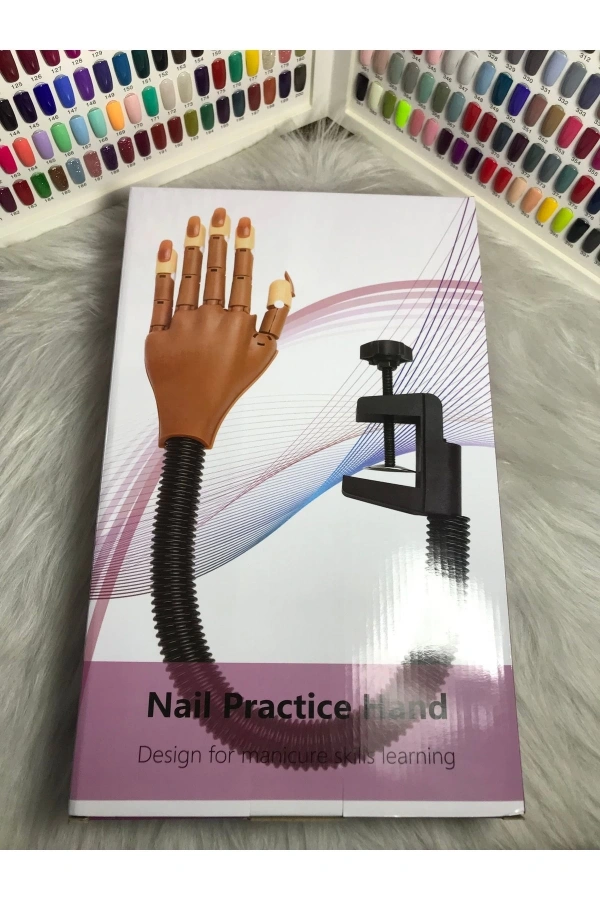 Profesyonel Esnek Sabitlenebilir Manikür Eğitim Eli