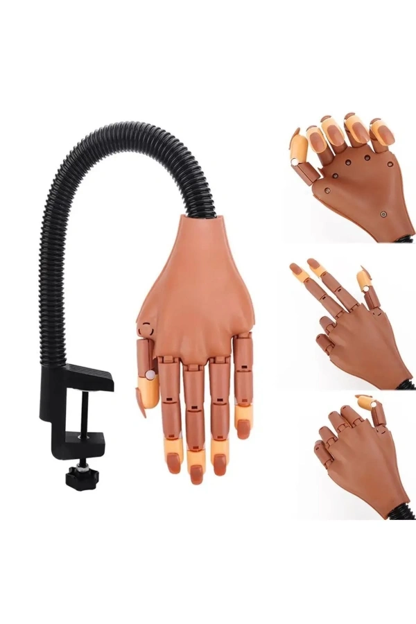 Profesyonel Esnek Sabitlenebilir Manikür Eğitim Eli