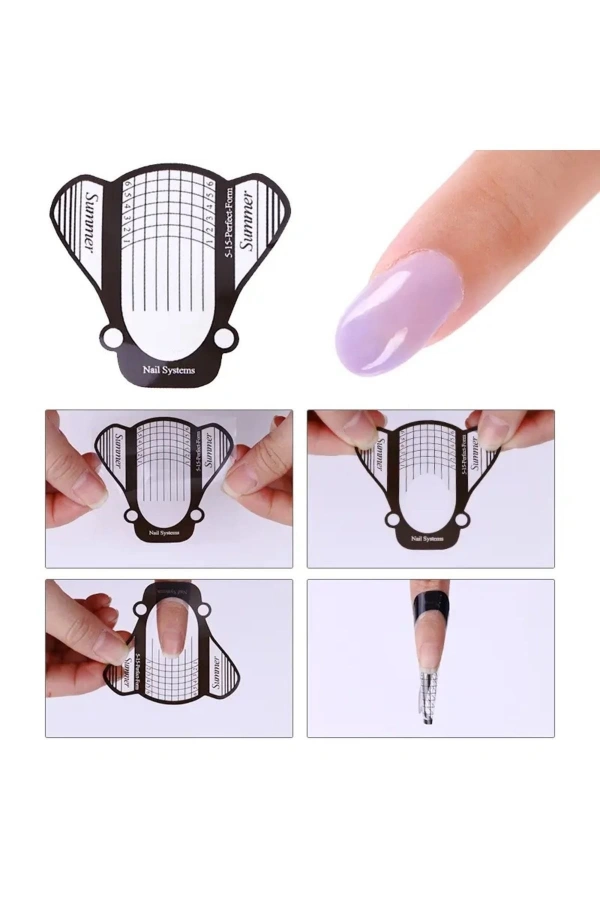 Profesyonel Tırnak Uzatma Şablonu – 500 Adet