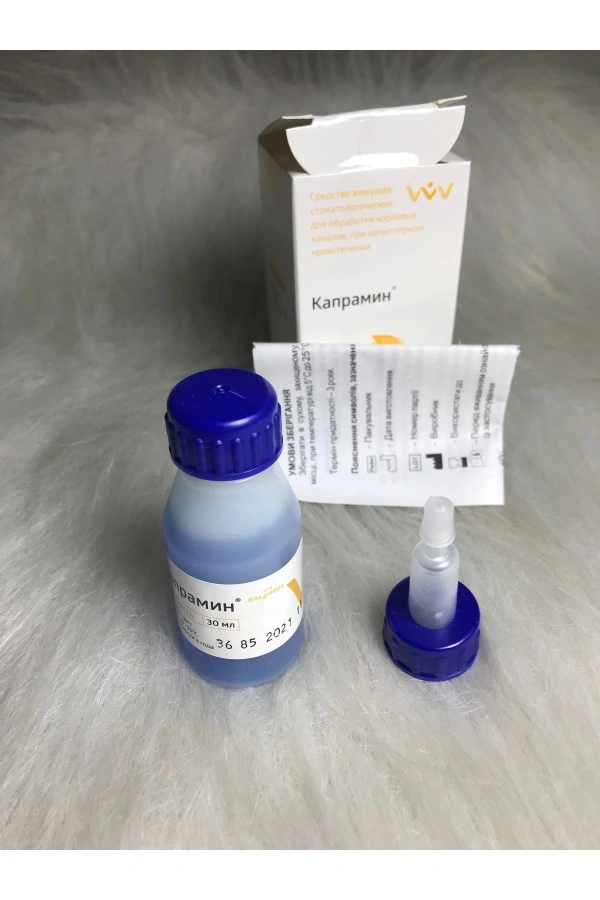 Kapramin Kan Durdurucu 30 ml Hemostatik Sıvı - Mavi Renk Plastik Şişe