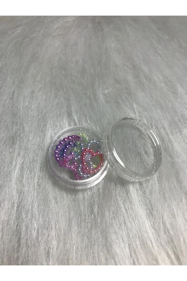 İnci Karışık Şekillerde Tırnak Süsleri Charm - 20 Adet