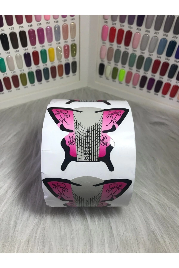 Profesyonel Tırnak Uzatma Kelebek Şablonu – 500 Adet