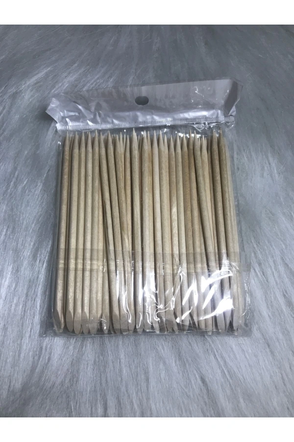 Profesyonel Ahşap Portakal Çubuğu – Manikür & Nail Art 100 Adet