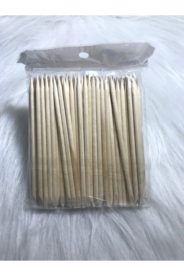 Profesyonel Ahşap Portakal Çubuğu – Manikür & Nail Art 100 Adet