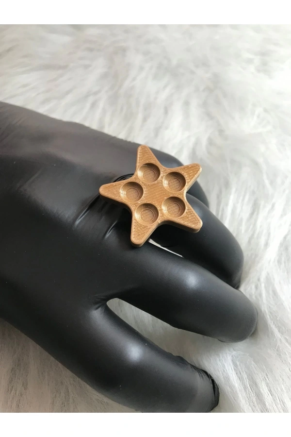 Parmak Yüzüklü Oje Karıştırma Paleti