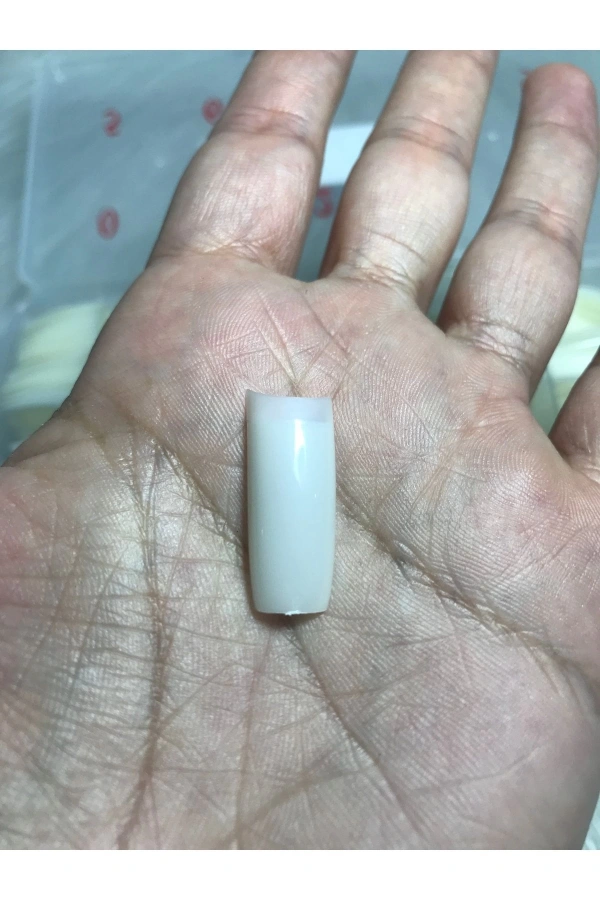 Yarım Ay Kemik Renk Tips – 10 Boy Seçeneği - 500 Adet