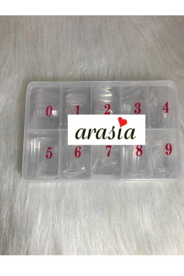 Yarım Ay Şeffaf Tips – 10 Boy Seçeneği - 500 Adet