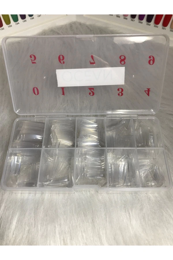 Yarım Ay Şeffaf Tips – 10 Boy Seçeneği - 500 Adet