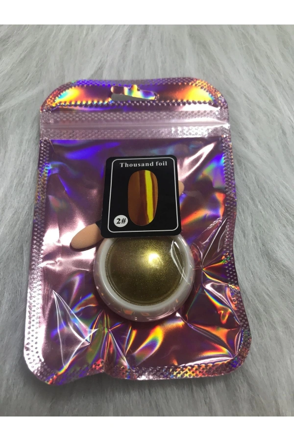 Altın Ayna Efekt Tozu – Metalik ve Parlak Görünüm