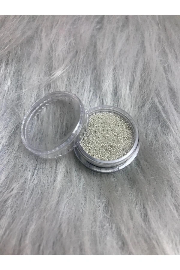 Havyar Tırnak Taşı – 4 Renkli Metal Boncuk Seti