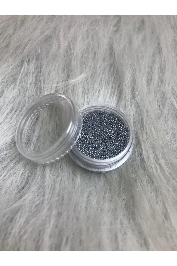 Havyar Tırnak Taşı – 4 Renkli Metal Boncuk Seti