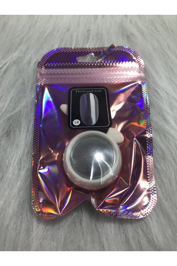 Metalik Gümüş Ayna Tozu – Nail Art Pigmenti