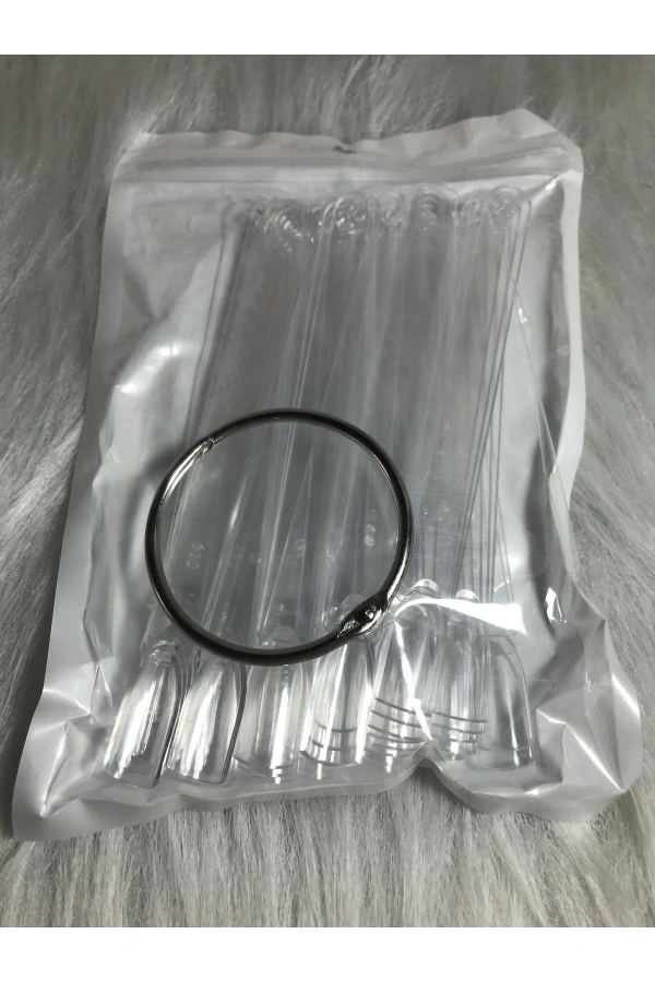 Şeffaf Tırnak Renk Kartelası - 50 Adet