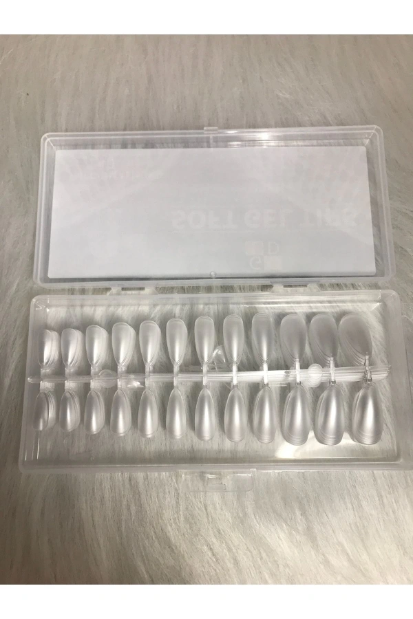 Şeffaf Badem Jel Tips Seti - 240 Adet