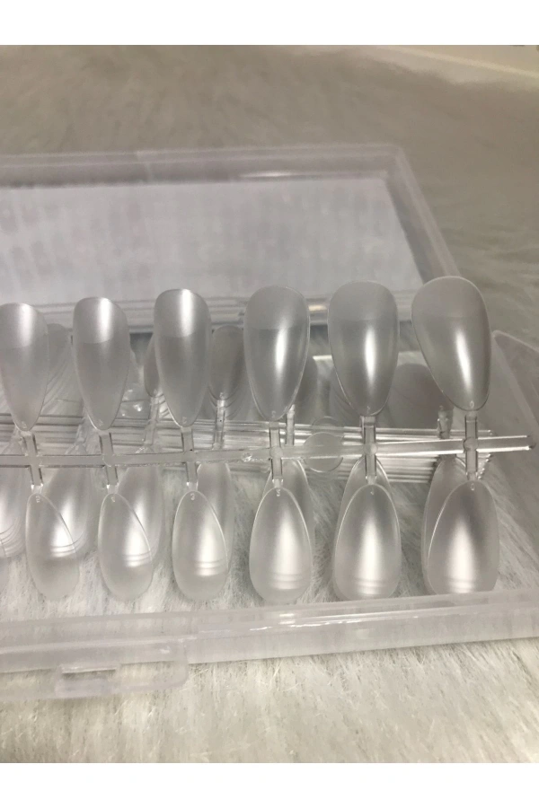 Şeffaf Badem Jel Tips Seti - 240 Adet