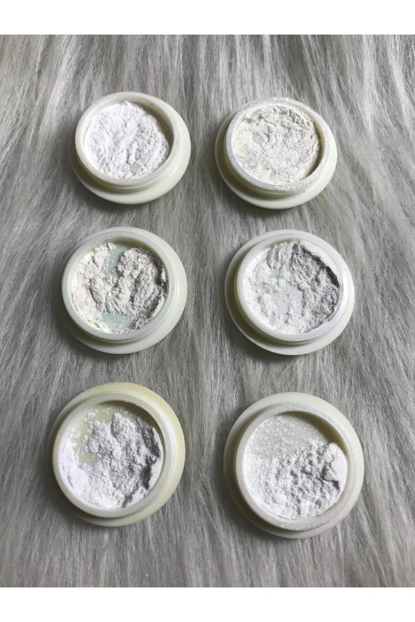 İnci Tozu Efekt Seti - 6 Farklı Renk + 1 Beyaz Yansıma Hediye