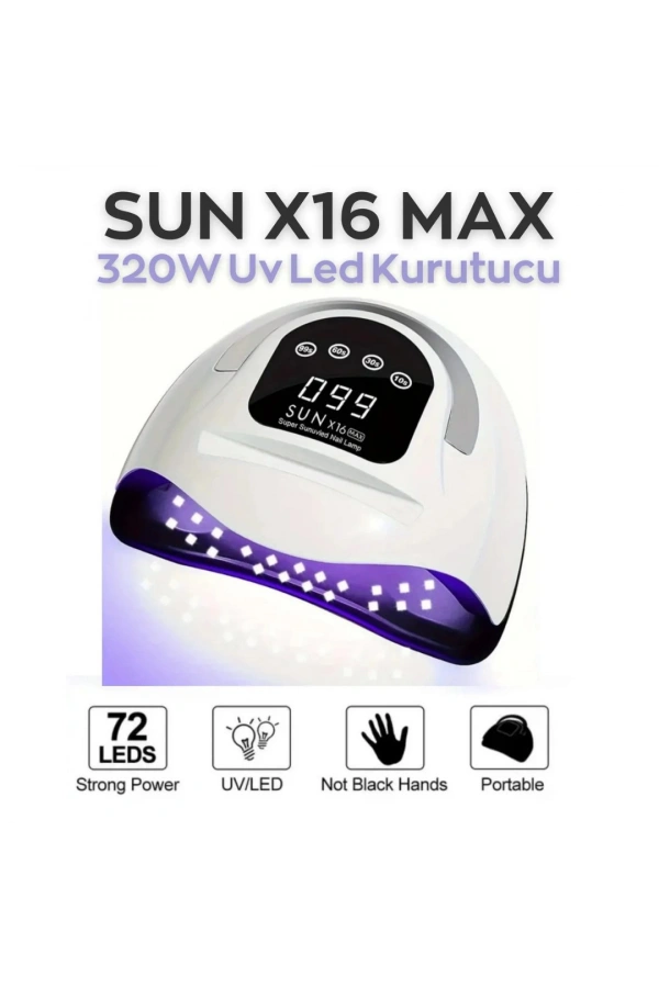 SUN X16 MAX UV/LED Kurutucu 380 Watt – 72 LED