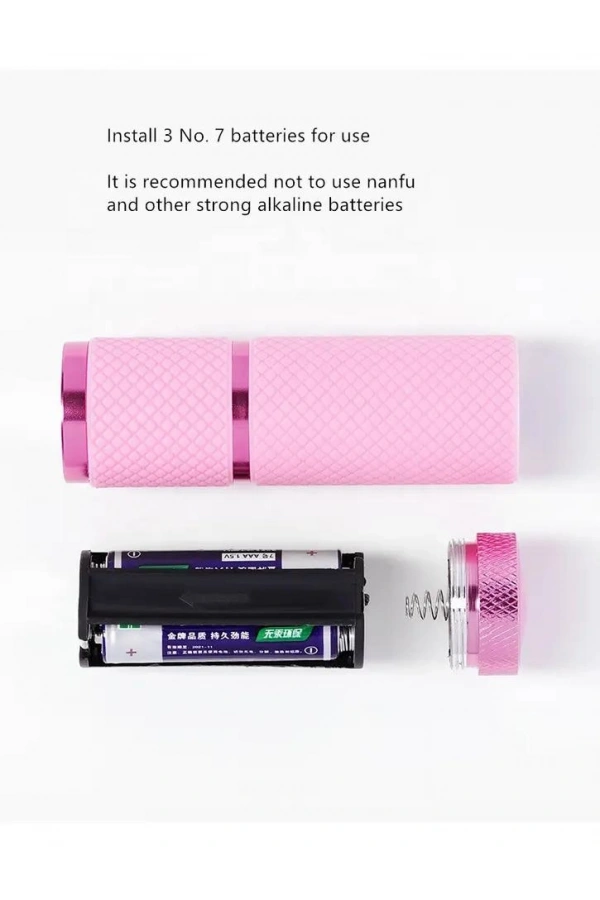 Mini UV LED Lamba Tırnak Kurutucu Pembe