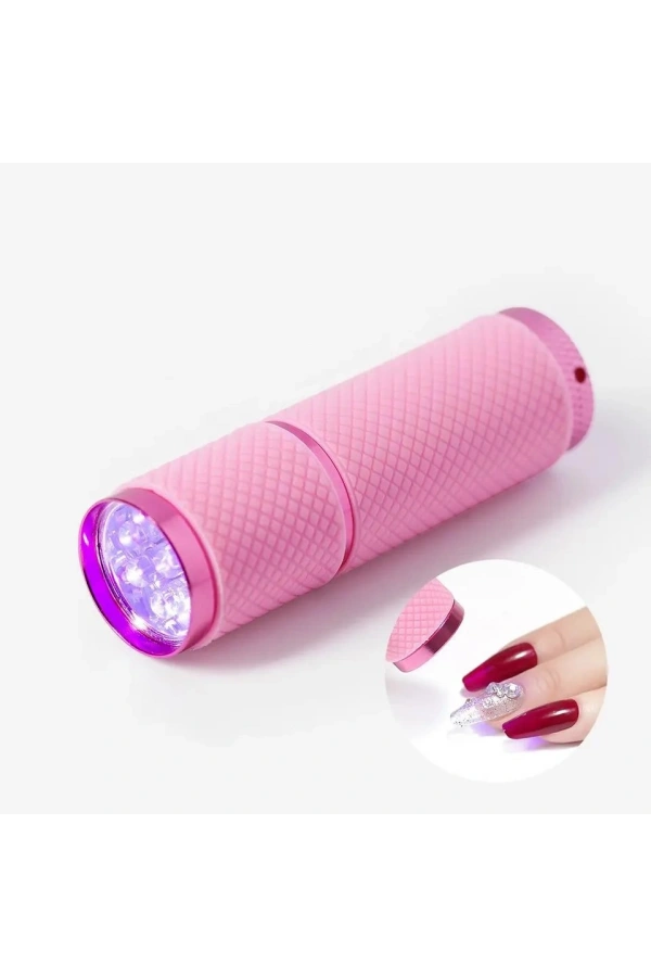 Mini UV LED Lamba Tırnak Kurutucu Pembe