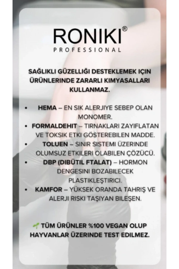 Roniki Professional Builder Jel Dark Rose 016 – 60g Protez Tırnak Yapı Jeli