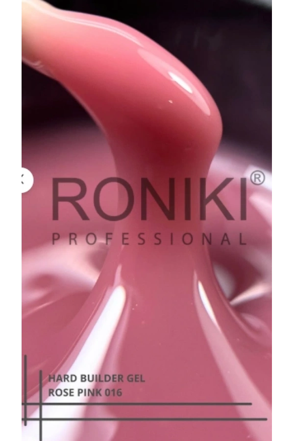 Roniki Professional Builder Jel Dark Rose 016 – 60g Protez Tırnak Yapı Jeli