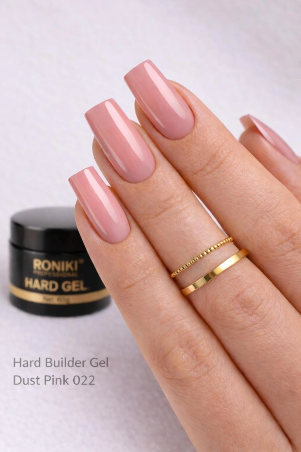 Roniki Professional Builder Jel Dust Pink 022 – 60g Protez Tırnak Yapı Jeli
