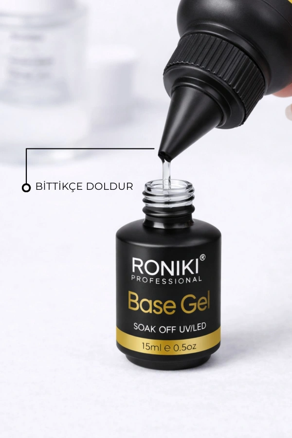 Roniki Professional Rubber Base Refill 60G – Kauçuk Esaslı Ekonomik Tırnak Bazı