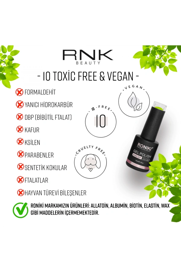 Roniki Color Rubber Base Coat 17 – Renkli Rubber Base 15 ML