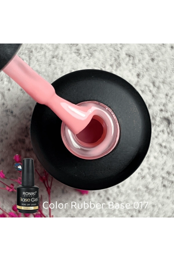 Roniki Color Rubber Base Coat 17 – Renkli Rubber Base 15 ML