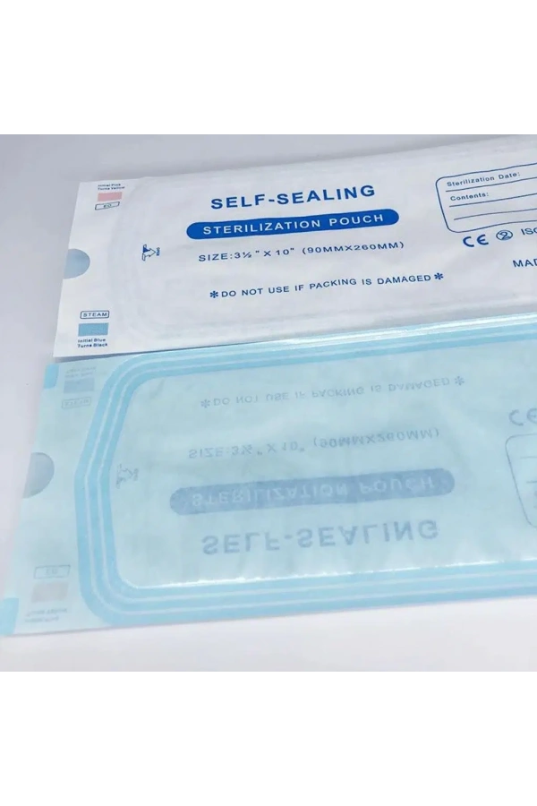 Alet Sterilizasyon Zarfı – İndikatörlü Sterilizasyon Paketi 90x260 mm (200 Adet)