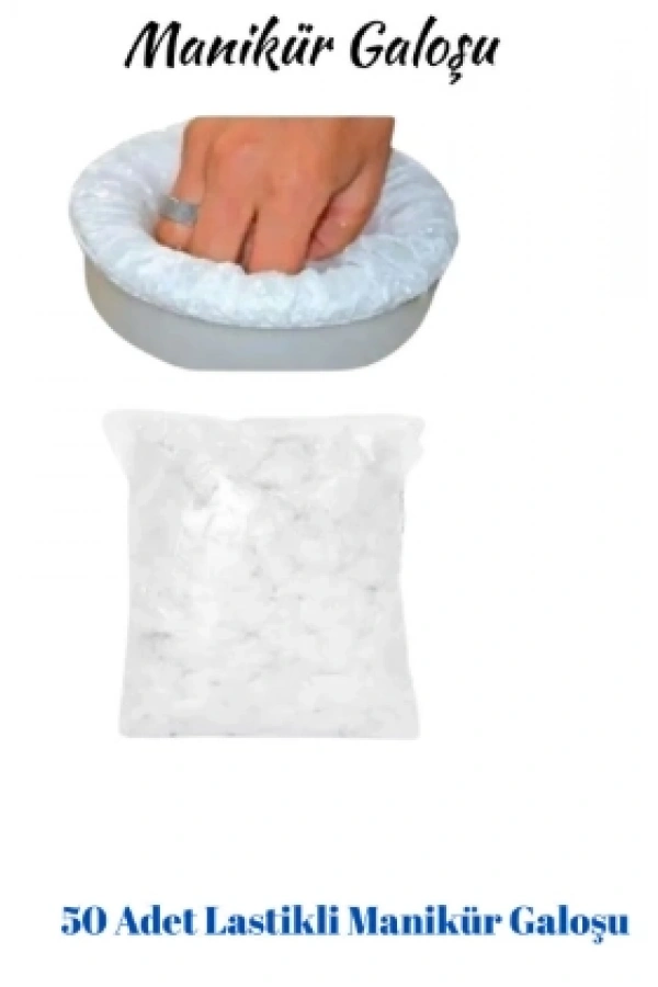 Tek Kullanımlık Lastikli Manikür Galoşu (50 Adet)