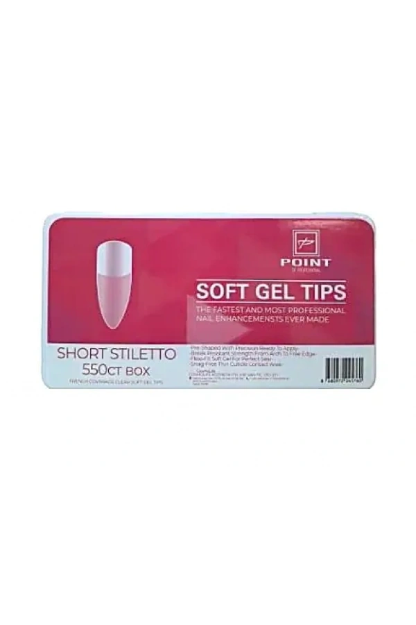 Short Kısa Stiletto Jel Tips – 550 Adet