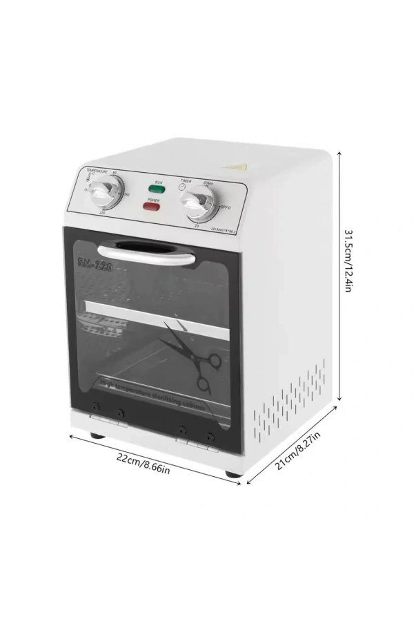Yüksek Isılı Manikür & Dental Kuru Hava Sterilizatör 8L – SM-220
