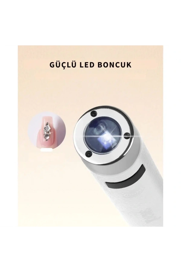 G1 Sensörlü Mini AI UV/LED Tırnak Lambası 5W – Şarjlı Type-C, Manyetik Standlı (Lila)