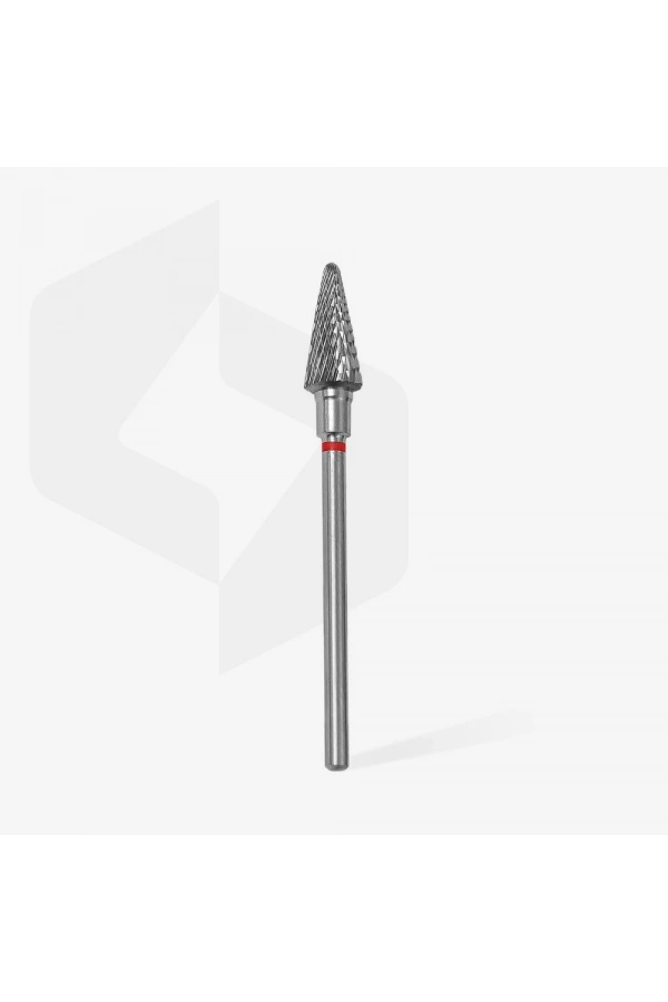 Staleks Sert Alaşım Koni Freze, Kırmızı, Çap 6 mm / Çalışma Kısmı 14 mm, Adet
