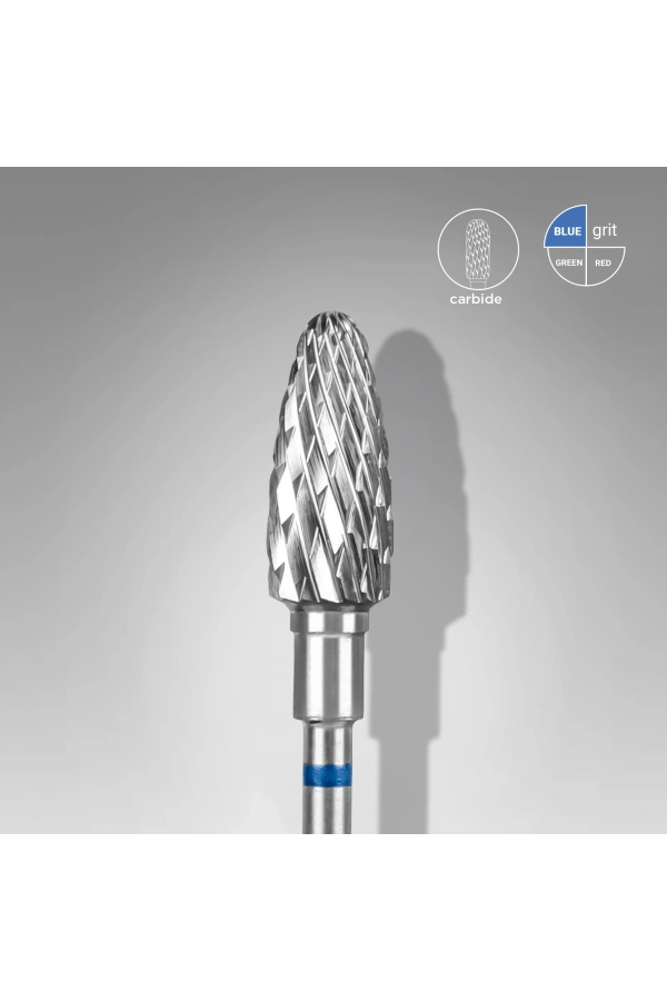 Staleks Sert Alaşım Mısır Freze, Mavi, Çap 6 mm / Çalışma Kısmı 14 mm