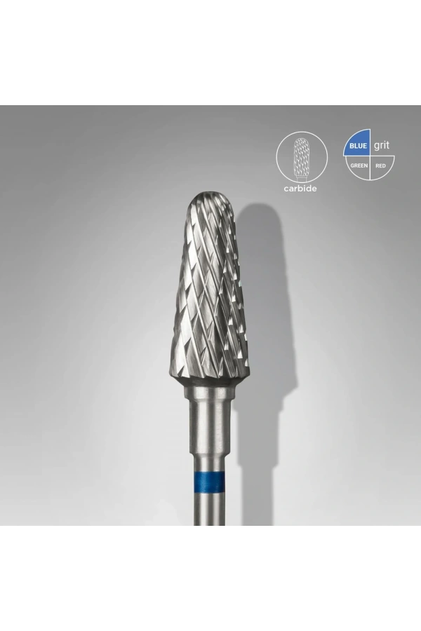 Staleks Sert Alaşım Kesik Koni Freze, Mavi, Çap 6 mm / Çalışma Kısmı 14 mm, Adet