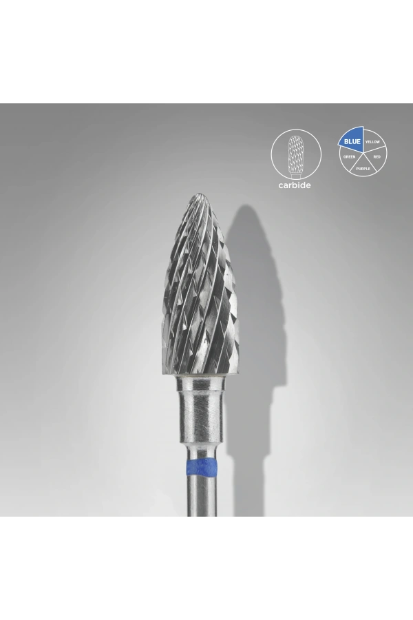 Staleks EXPERT sert alaşım kozalak freze,mavi, çap 6 mm / çalışma kısmı 14 mm